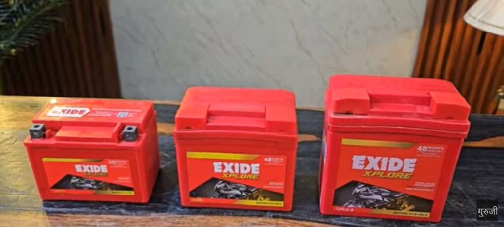 12V Bike Battery typss