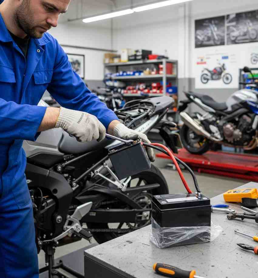 12V Bike Battery Replacement work 